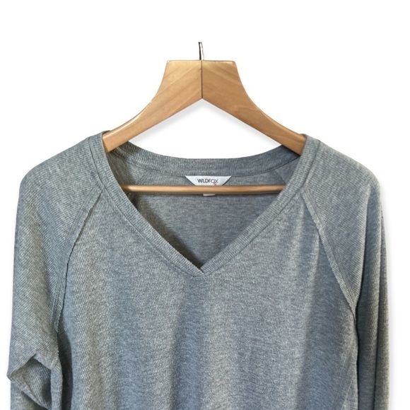 Wildfox Women’s Haley Brushed Grey Oversized Top, Large - Picture 3 of 9